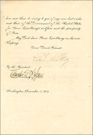 Lot #35 Calvin Coolidge - Image 2