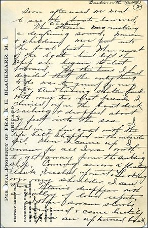 Lot #445 Titanic: Blackmarr, Frank - Image 3
