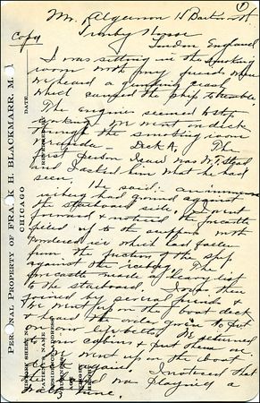 Lot #445 Titanic: Blackmarr, Frank - Image 4