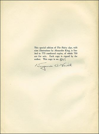 Lot #716 Eugene O’Neill - Image 2