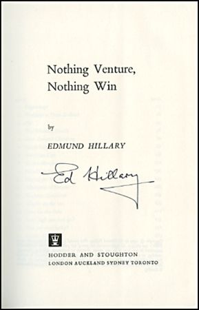 Lot #339 Edmund Hillary - Image 1