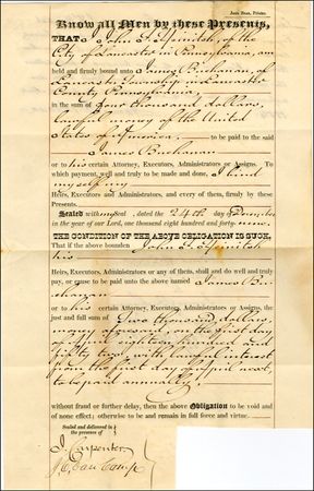 Lot #4 James Buchanan