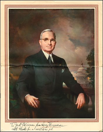 Lot #203 Harry S. Truman - Image 2