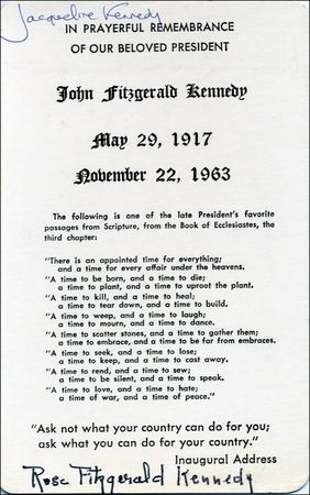 Lot #107 Jacqueline and Rose Kennedy - Image 1