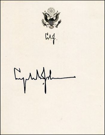 Lot #98 Lyndon B. Johnson - Image 1