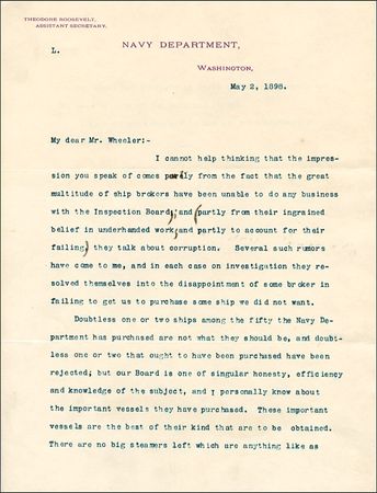 Lot #188 Theodore Roosevelt - Image 1