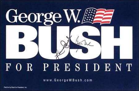Lot #17 George W. and Laura Bush