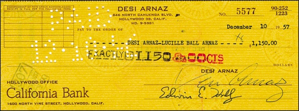Lot 932 Lucille Ball and Desi Arnaz