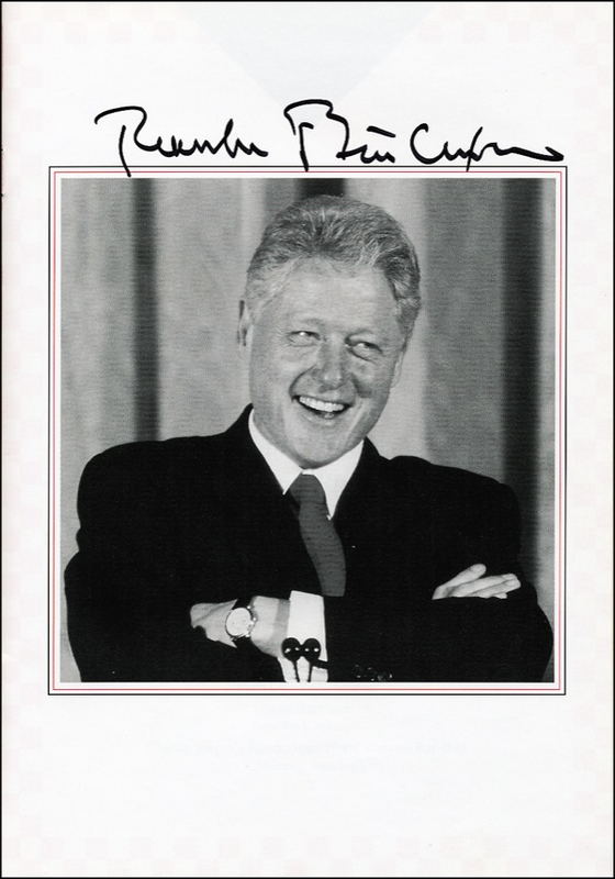 Lot 32 Bill Clinton