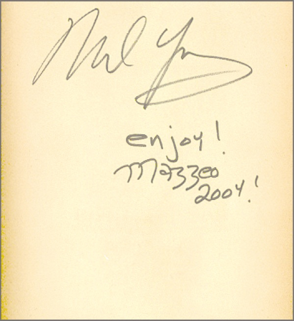 Lot 897 Neil Young