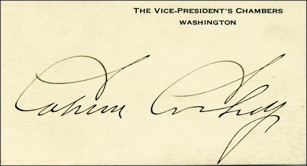 Lot 41 Calvin Coolidge