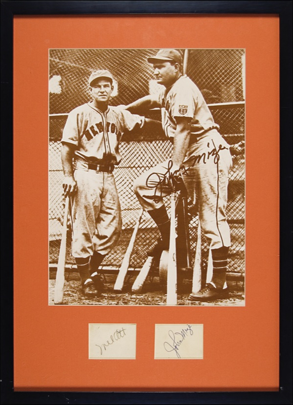 Lot 1549 Mel Ott and Johnny Mize