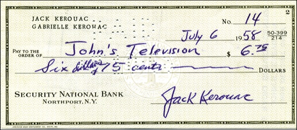 Lot 629 Jack Kerouac