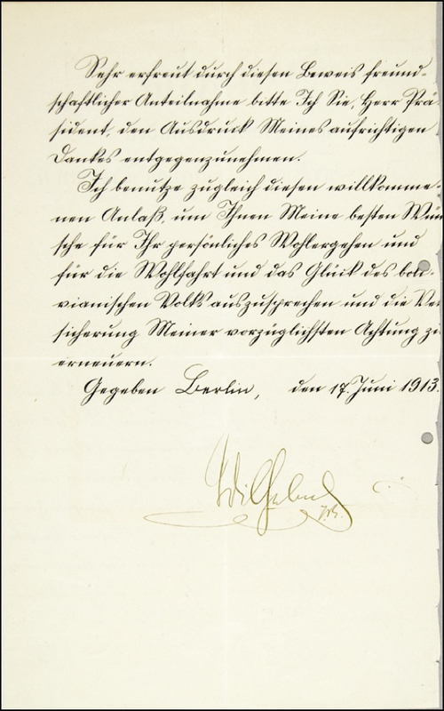 Lot 435 Wilhelm II