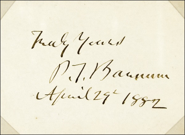 Lot 942 P. T. Barnum