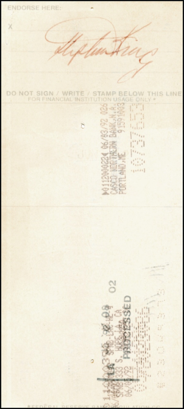 Lot 631 Stephen King