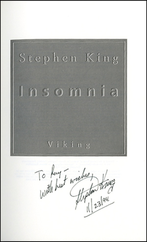 Lot 633 Stephen King