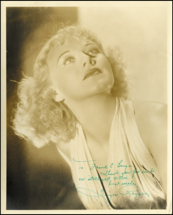 Lot 1230 Ginger Rogers