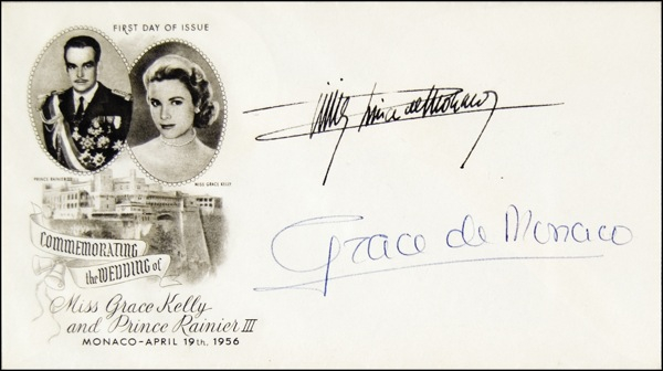 Lot 1125 Grace Kelly and Prince Rainier