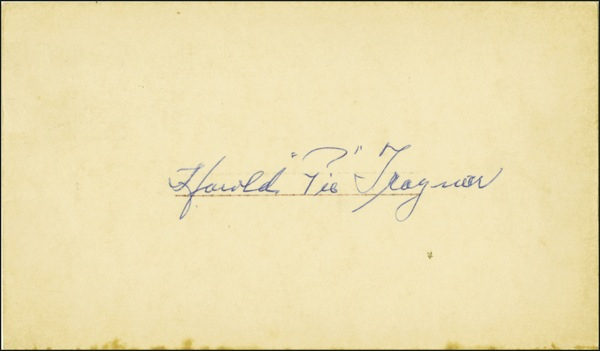 Lot 1621 Pie Traynor