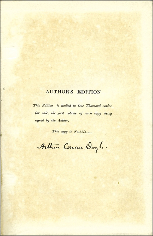 Lot 614 Arthur Conan Doyle