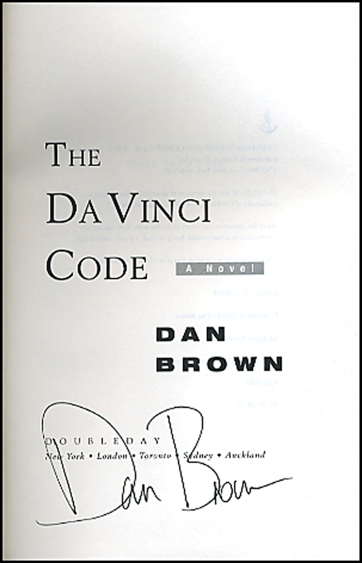 Lot 598 Dan Brown