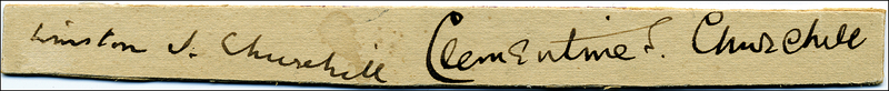 Lot 275 Winston and Clementine Churchill