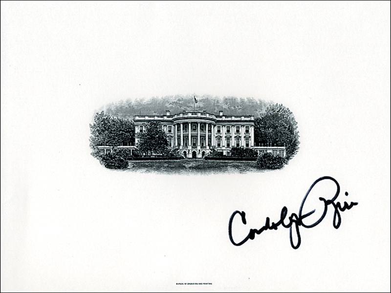Lot 402 Condoleezza Rice