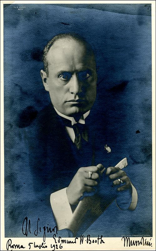 Lot 501 Benito Mussolini
