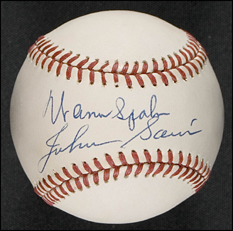 Lot 1609 Warren Spahn and Johnny Sain