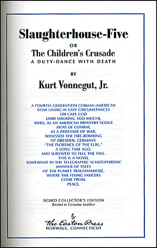 Lot 666 Kurt Vonnegut