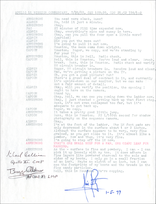 Lot 553  Apollo 11