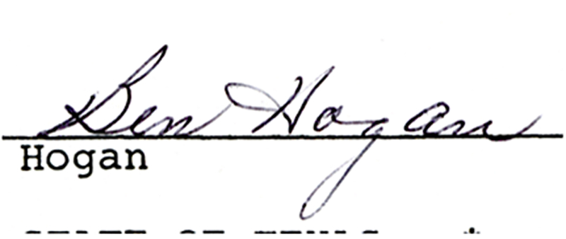 Lot 1469 Ben Hogan