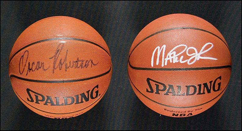 Lot 1486 Magic Johnson and Oscar Robertson