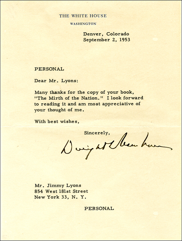 Lot 54 Dwight D. Eisenhower
