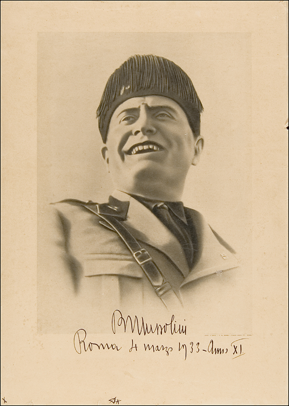 Lot 502 Benito Mussolini