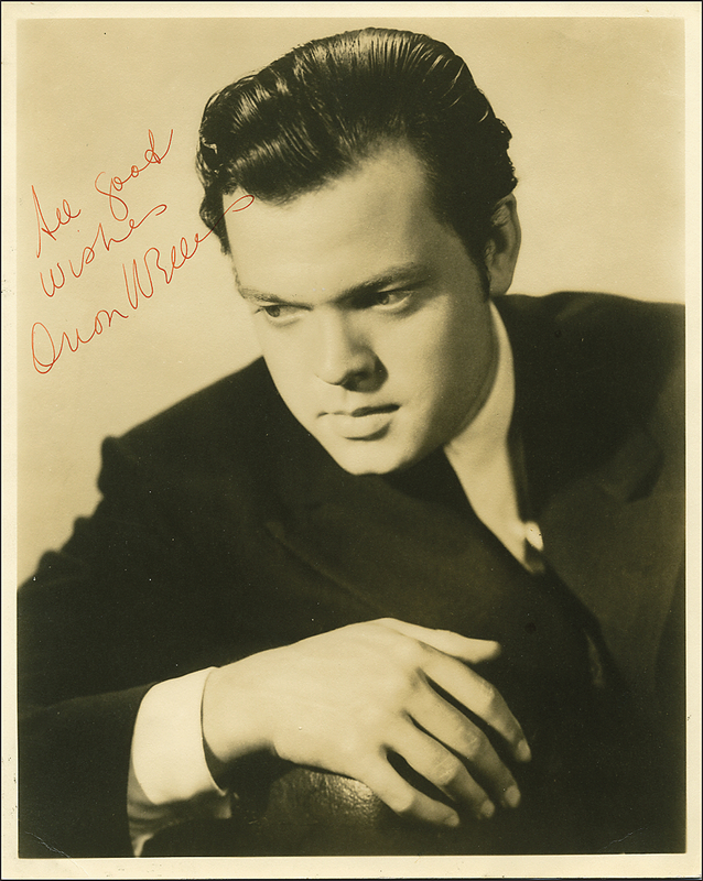 Lot 1298 Orson Welles