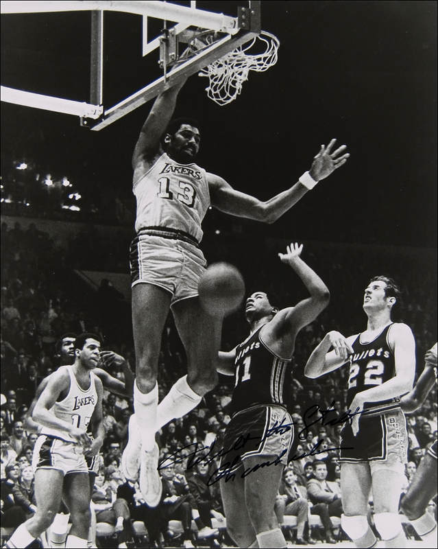 Lot 1401 Wilt Chamberlain