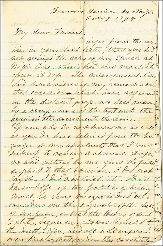 Lot 284 Jefferson Davis