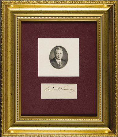 Lot #38 Calvin Coolidge and Herbert Hoover - Image 1