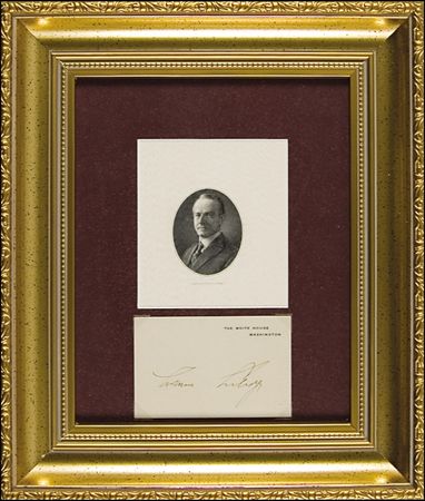 Lot #38 Calvin Coolidge and Herbert Hoover - Image 2