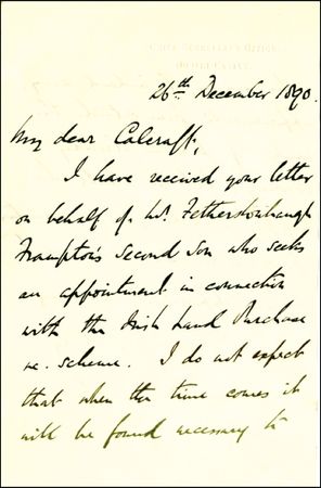 Lot #251 Arthur James Balfour - Image 1