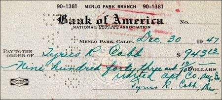 Lot #1407 Ty Cobb - Image 1