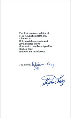 Lot #636 Stephen King - Image 1