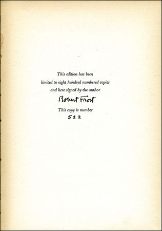 Lot #618 Robert Frost - Image 1