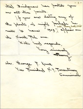 Lot #392 Robert E. Peary - Image 1