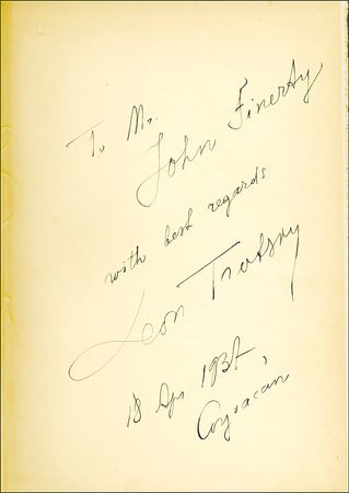 Lot #427 Leon Trotsky - Image 1