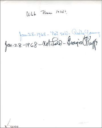 Lot #651 Georgia O’Keefe - Image 1