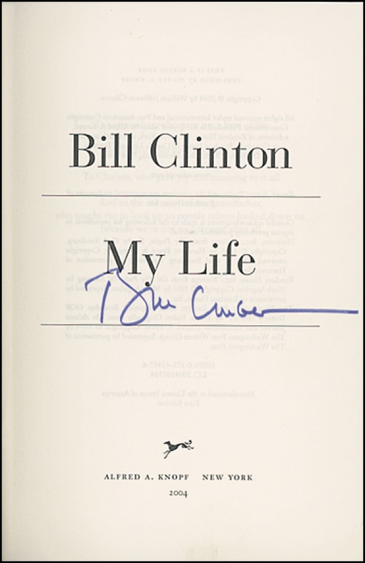 Lot 21 Bill Clinton