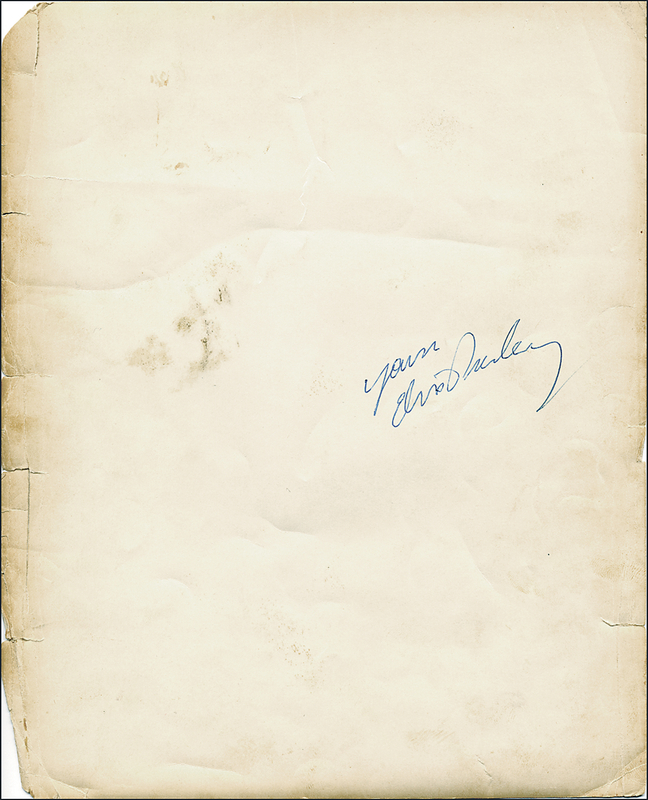 Lot 822 Elvis Presley
